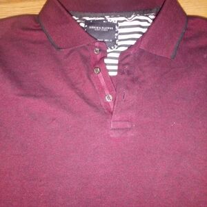 Denim & Flower Red Polo Shirt Classic Casual